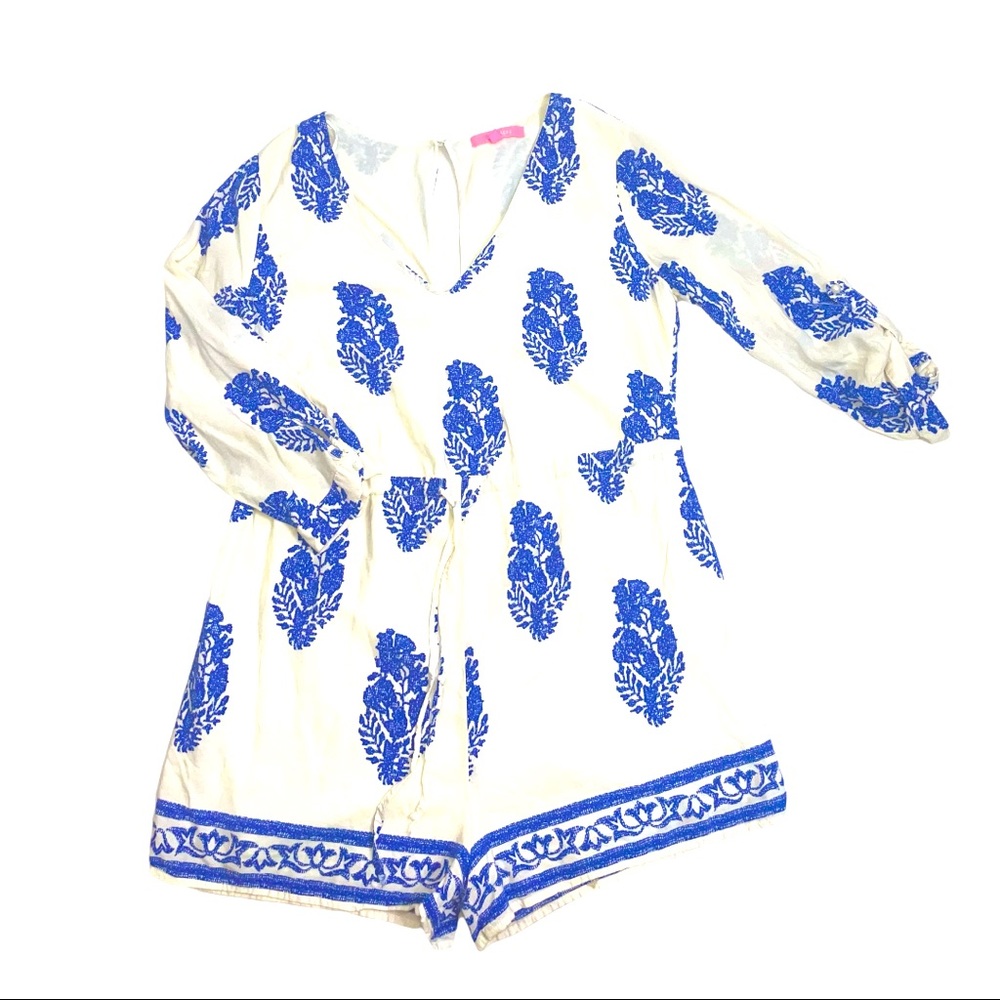 Vintage Print Romper